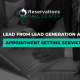 A blog banner by Reservations Call Center titled 5 Lead From Lead Generation and Appointment Setting Services